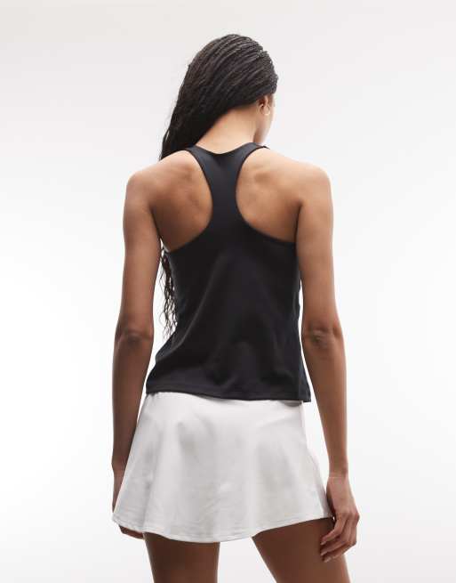 Nike One Training Dri-Fit high rise skirt in white  , 3 of 5