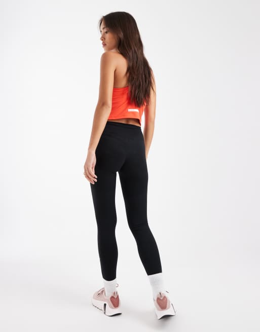 Nike One Training Dri-FIT high waisted 7/8 leggings in black, 3 of 5