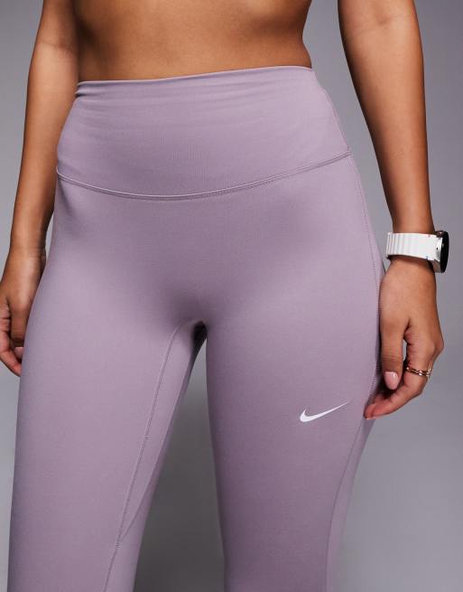 Nike - One Training - Dri-FIT - Legging met naadloze voorkant en hoge taille in lichtpaars, 5 van 5