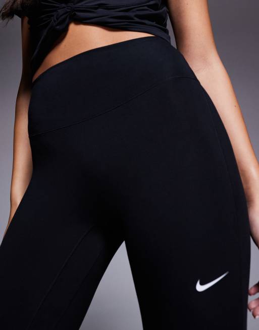 Nike - One Training - Dri-FIT - Legging met naadloze voorkant en hoge taille in zwart, 4 van 5