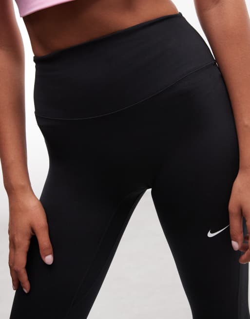 Nike - One Training - Dri-FIT - Legging met naadloze voorkant en hoge taille in zwart, 4 van 5