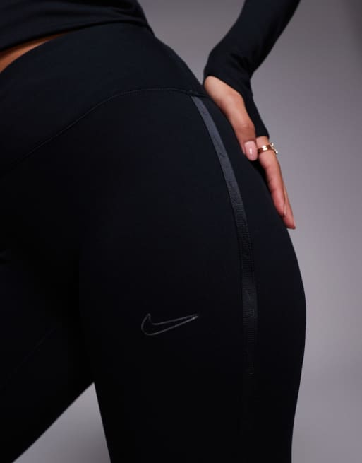 Nike One Training - Dri-FIT - Leggings negros con cintura cruzada, 3 de 5