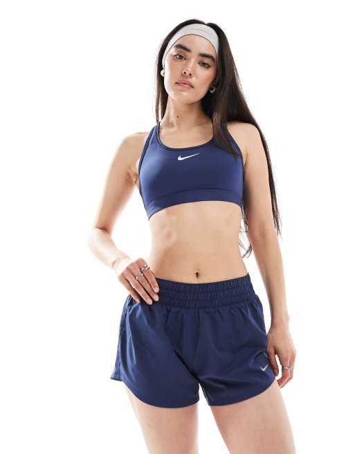 Nike - One Training Dri-FIT - Marineblå 3-tommers shorts med mellemhøj talje, 2 af 5