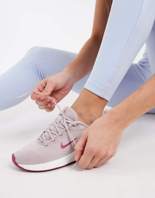 Nike – One Training Dri-FIT – Niebieskie legginsy z kopertową talią, 4 z 5