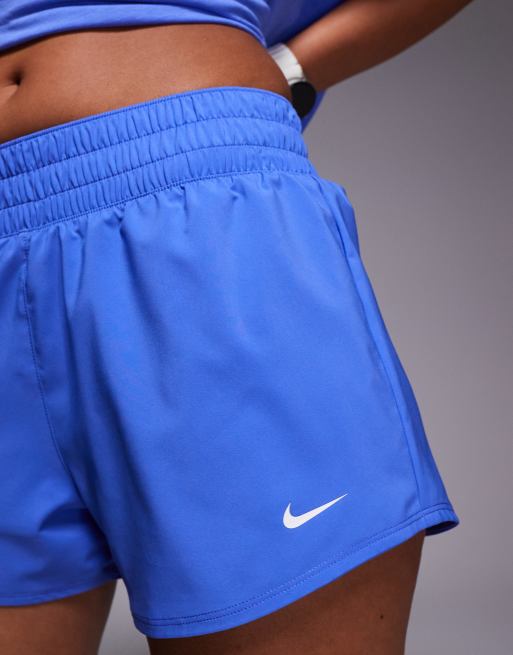 Nike – One Training Dri-FIT – Niebieskie szorty o długości 3 cali ze średnim stanem, 2 z 5