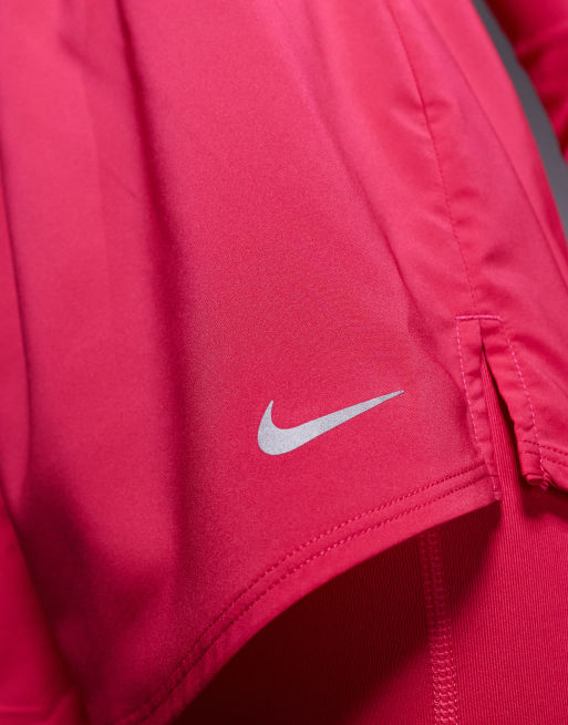 Nike - One Training Dri-FIT - Pink højtaljede 3 tommers lange 2 i 1 shorts, 5 af 5