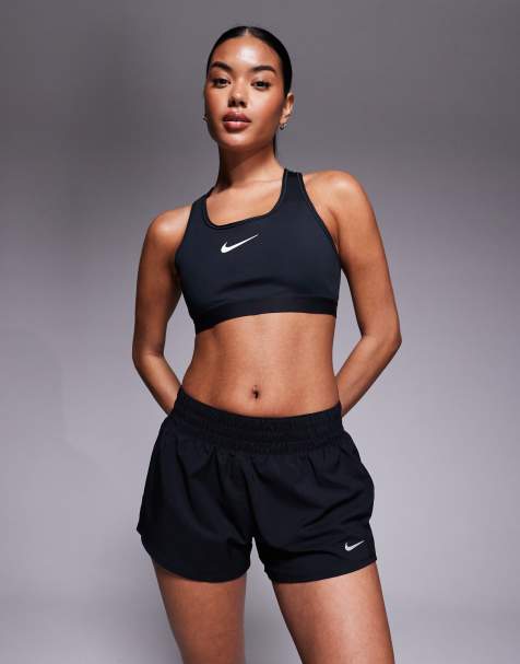 Nike One Training - Dri-FIT - Sorte 3-tommer-shorts med mellemhøj talje - view 1