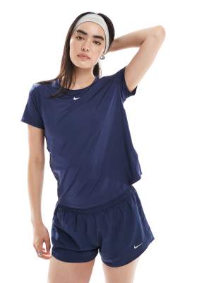 Nike One Training Dri-FIT t-shirt in navy