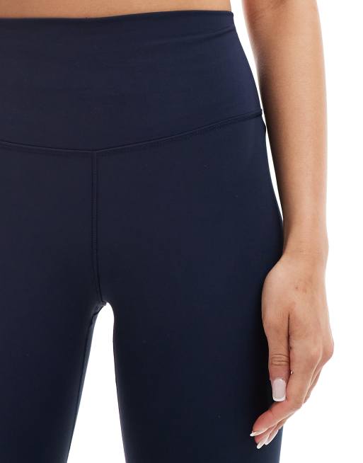 Nike – One Training – Granatowe legginsy o długości 7/8 z podwyższonym stanem, 4 z 5
