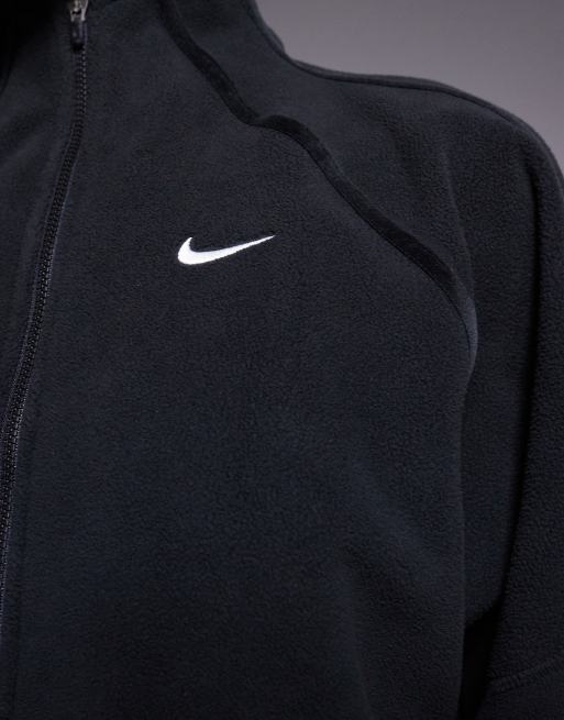 Nike One Training half zip fleece in black, 3 of 4