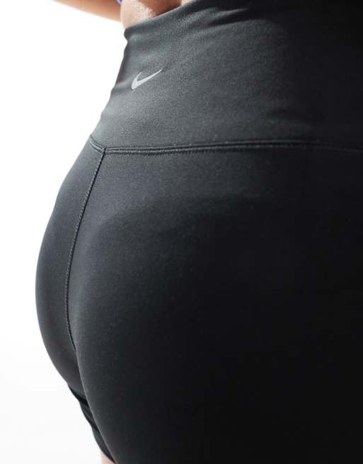 Nike One Training high waisted 5 inch leggings shorts in black ASOS