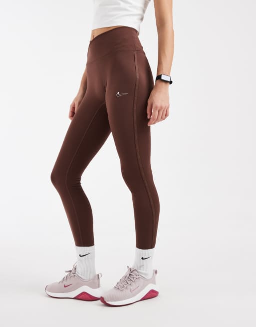 Nike One Training - Leggings negros con cinturilla cruzada Dri-FIT, 2 de 5