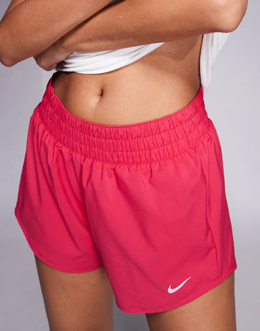 Nike One Training mid rise 3-inch shorts in pink, 5 of 5