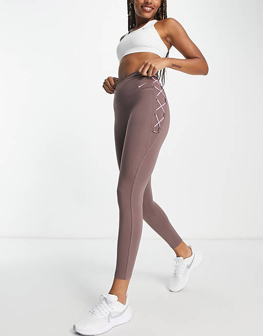 Nike Womens Yoga Dri Fit Cutout Leggings 