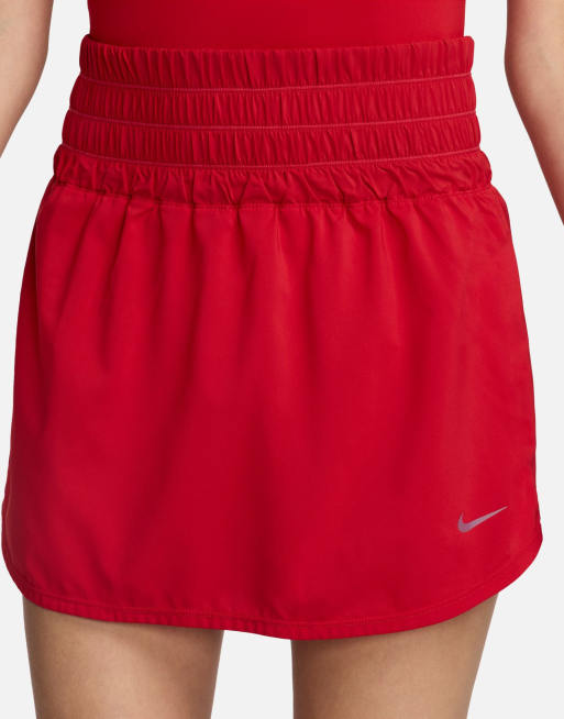 Nike one training skirt in red