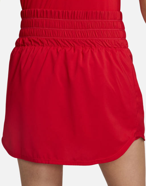 Nike one training skirt in red