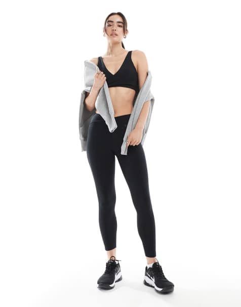 Nike One Training - Sorte 7/8-lange leggings med omkringgående talje - view 1