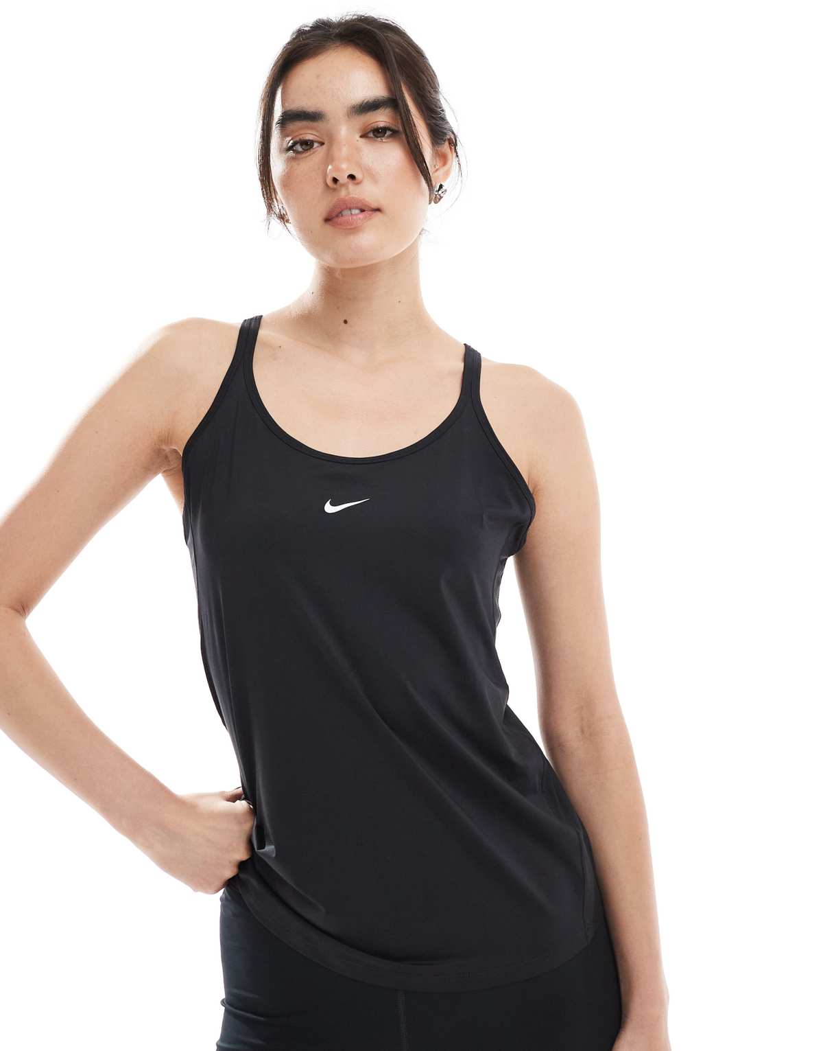 Nike One Training strappy vest in black