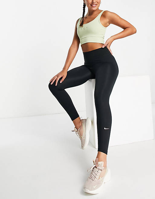 Nike One Training Therma-FIT mid-rise gym leggings in black