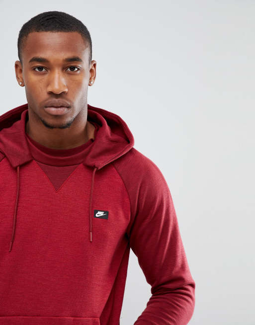 Nike Optic Pullover Hoodie In Red 930377 677