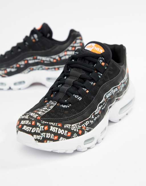 Nike Orange Logo Print Just Do It Air Max 95 Se Trainers | ASOS Nike Air Max 95 Just Do It Orange Le Site de la Sneaker