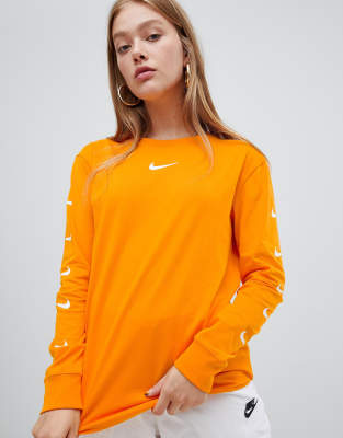 orange long sleeve nike shirt