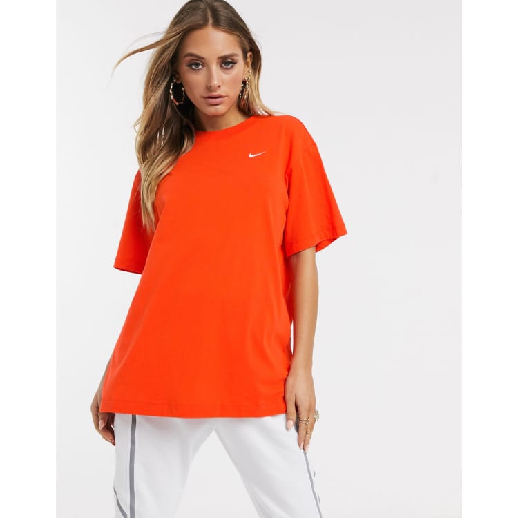T shirt nike orange femme cheap