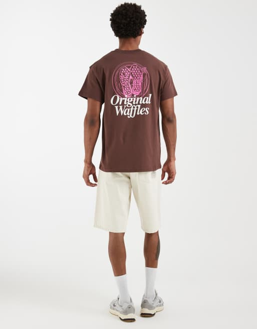 Nike - Original - T-shirt oversize gaufré avec imprimé au dos - Marron, 4 de 5
