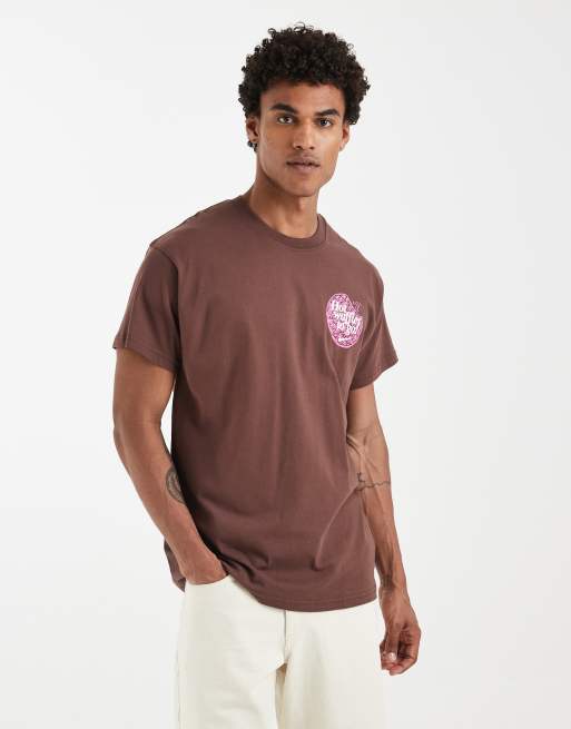 Nike – Original Waffles – Brun t-shirt i oversize med tryck baktill, 2 av 5