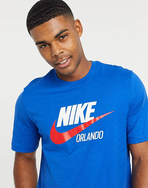 park Menstruatie nemen Nike Orlando t-shirt in blue | ASOS