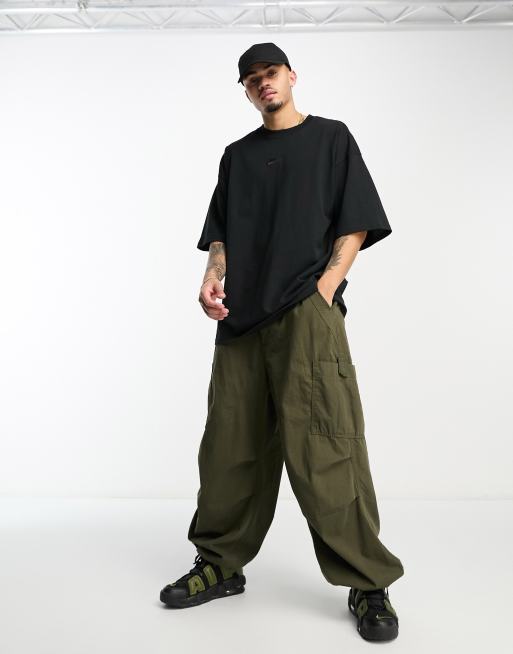 adidas Premium Essentials Nylon Cargo Pants - Black