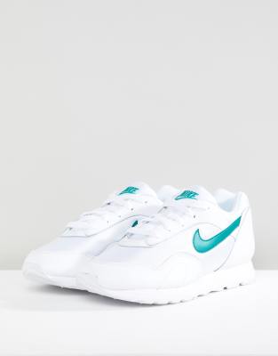 nike outburst white and green