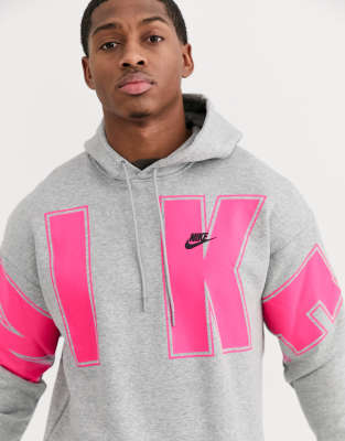 nike overbranded hoodie