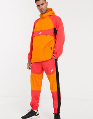 Nike Overhead Logo Track Jacket in pink 