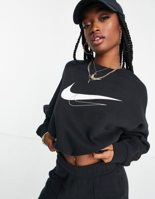 nike oversized cropped sweatshirt