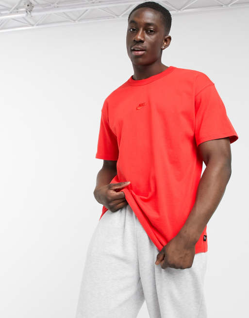 Nike oversized fit t shirt in red