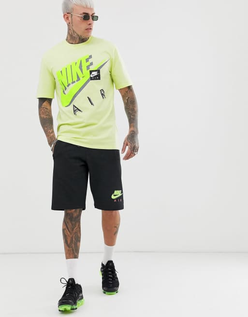 Nike Oversized Neon Logo T Shirt Green ASOS