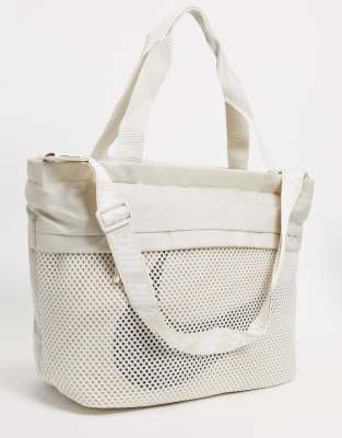 nike cream tote bag