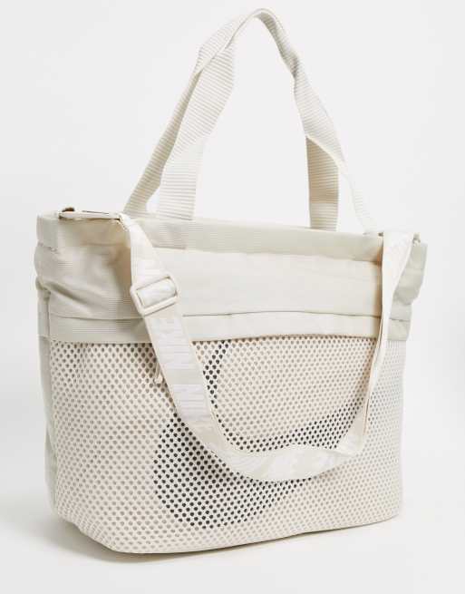 Nike cream tote store bag