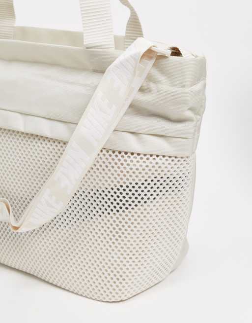 Nike cream shop tote bag