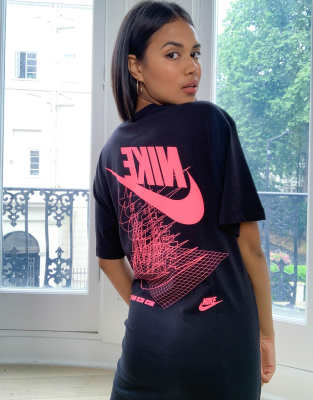 black nike t shirt dress