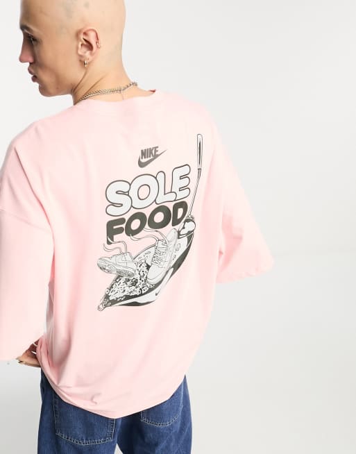 Nike oversized t-shirt with back print in pink