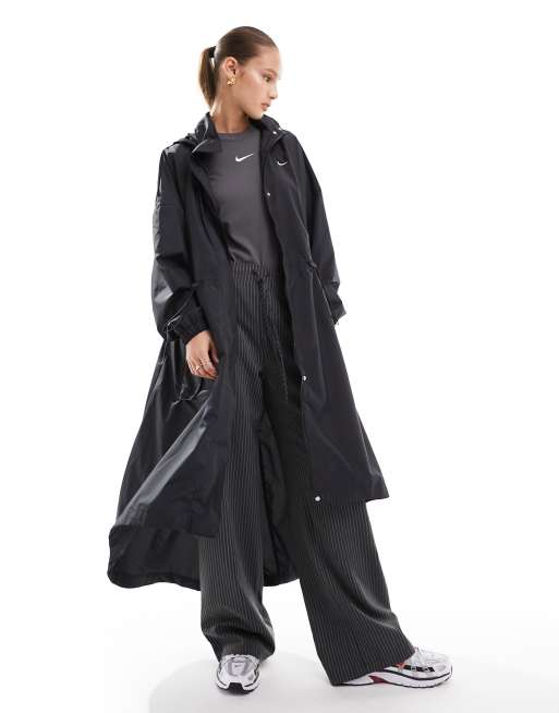 Nike windbreaker trench coat hotsell