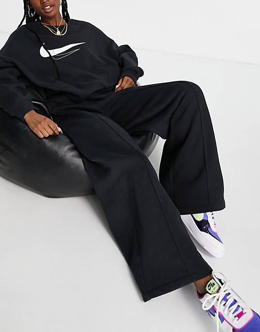 Tracksuits Nike oversized wide leg joggers in black 