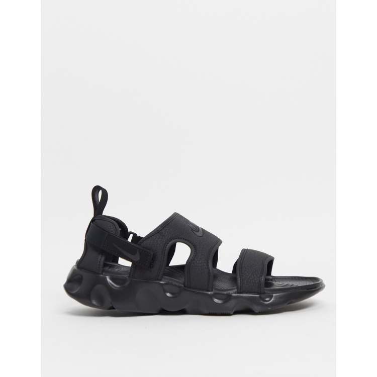 Nike Owaysis sandal in black ASOS