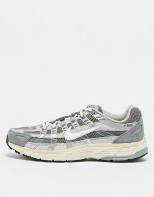 Nike P-6000 trainers in silver and off white - ASOS Price Checker