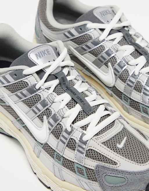 Nike - P-6000 - Baskets - Argenté et blanc cassé, 3 de 4