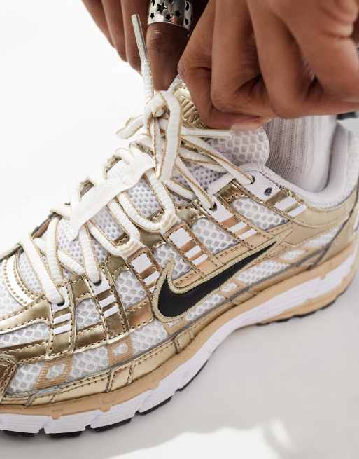 Nike P-6000 Baskets Blanc/doré ASOS