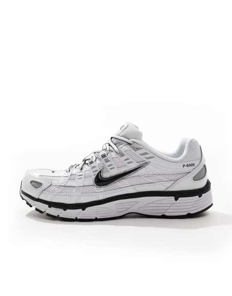 Nike - P-6000 - Baskets - Blanc et argenté métallisé - view 1