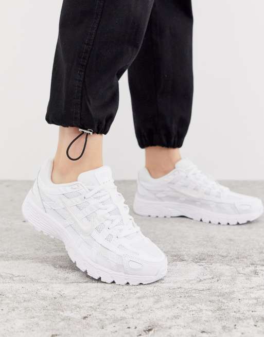 Nike P 6000 Baskets Blanc triple ASOS